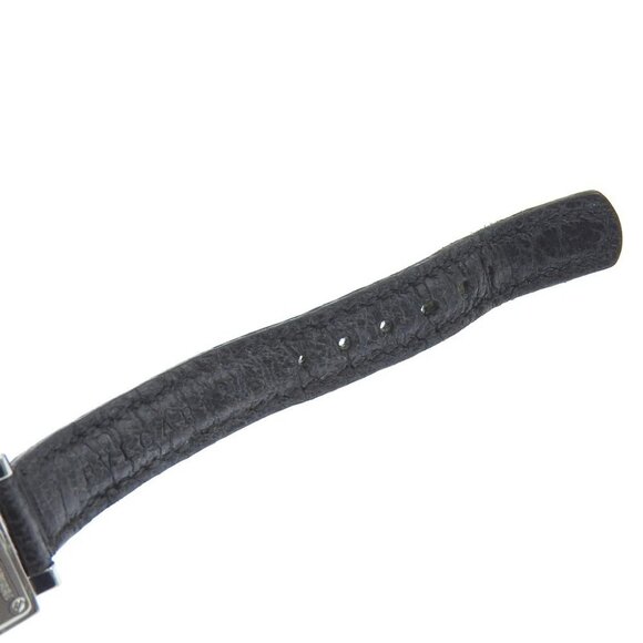 BVLGARI Quadlard Watches SQ22SL blackDial Stainless Steel/leather Quartz - Picture 7 of 8